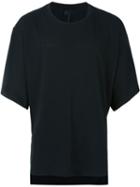 D-gnak High Low Hem T-shirt, Men's, Size: 48, Black, Cotton/linen/flax
