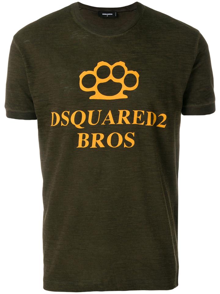 Dsquared2 Knuckleduster Print T-shirt - Green