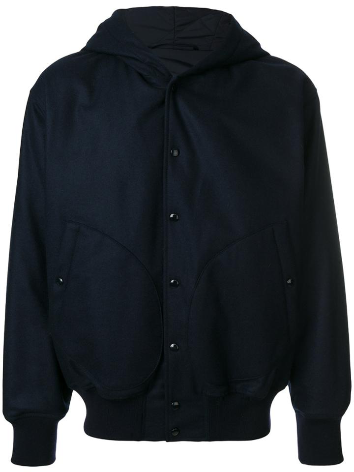 Marni Hooded Bomber Jacket - Blue