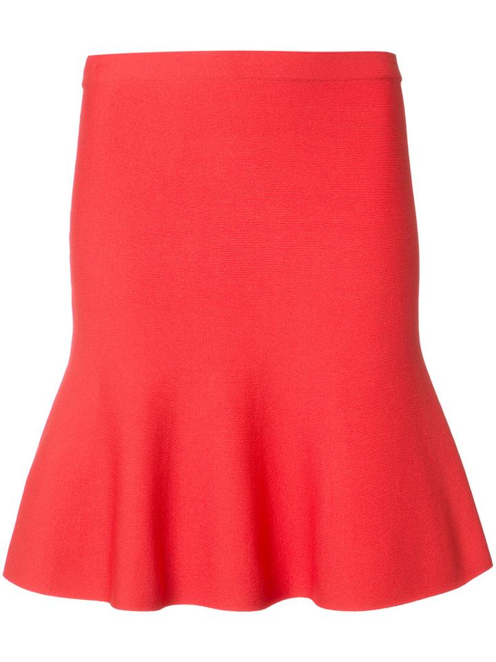Grey Jason Wu Pleated Skirt, Women's, Size: Xs, Red, Viscose