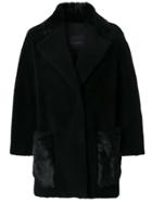 Blancha Fur Embellished Jacket - Black