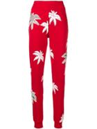 Philipp Plein Printed Slim Trousers - Red