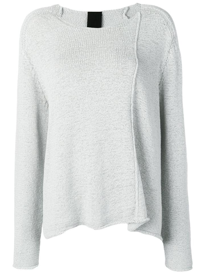 Rundholz Black Label Knitted Large Pullover - Grey