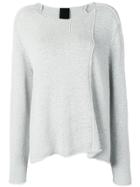 Rundholz Black Label Knitted Large Pullover - Grey