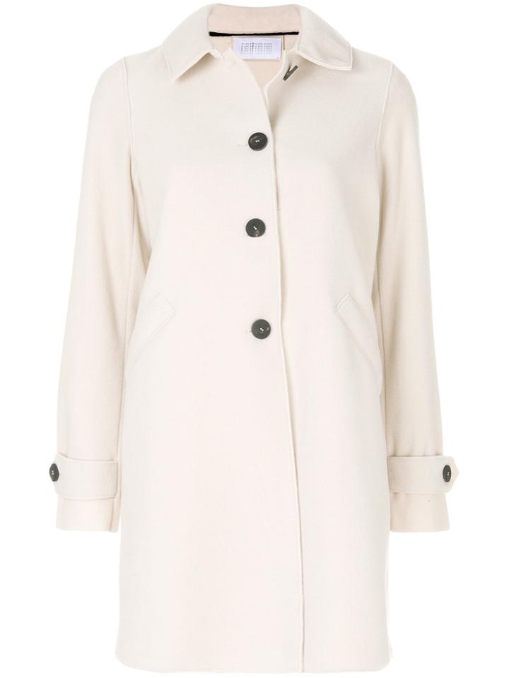 Harris Wharf London Classic Collar Coat - Nude & Neutrals