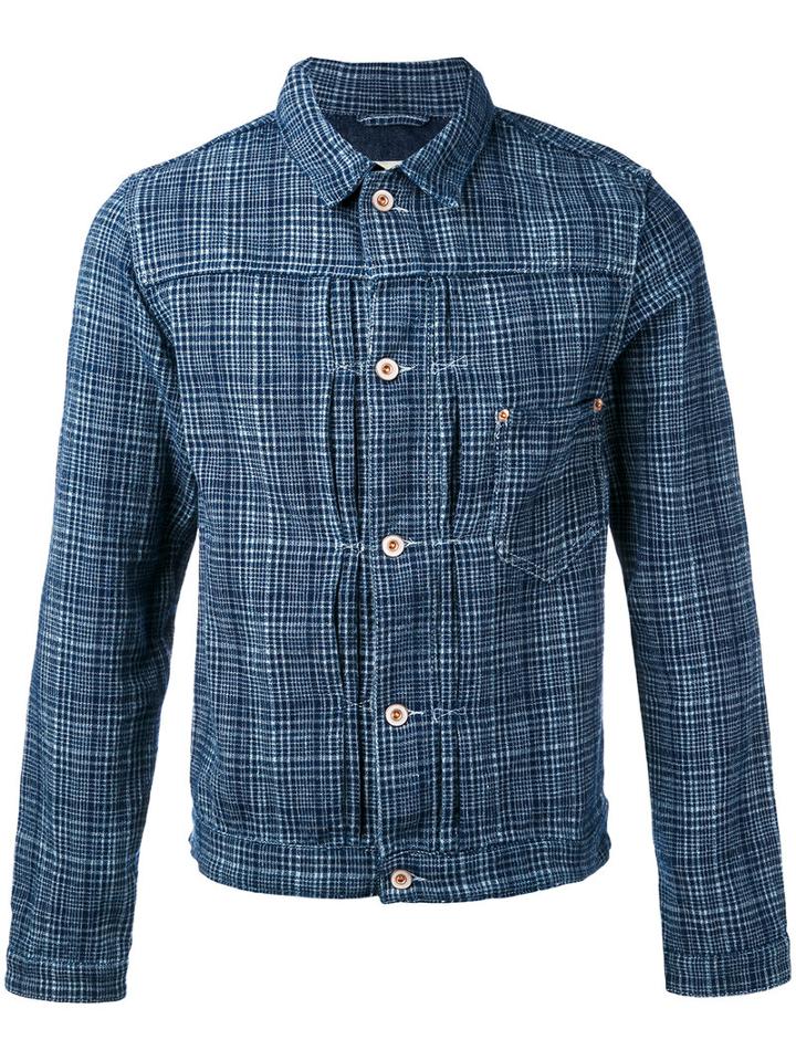 Bellerose - Check Shirt Jacket - Men - Cotton/linen/flax - Xl, Blue, Cotton/linen/flax