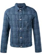Bellerose - Check Shirt Jacket - Men - Cotton/linen/flax - Xl, Blue, Cotton/linen/flax