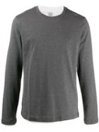 Eleventy Long-sleeve Fitted Top - Grey