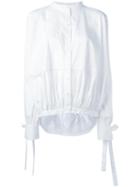 Antonio Berardi Band Collar Shirt, Women's, Size: 42, White, Cotton