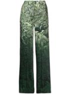 F.r.s For Restless Sleepers Printed Palazzo Trousers - Green