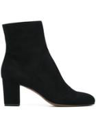 L'autre Chose Round Toe Ankle Boots - Black