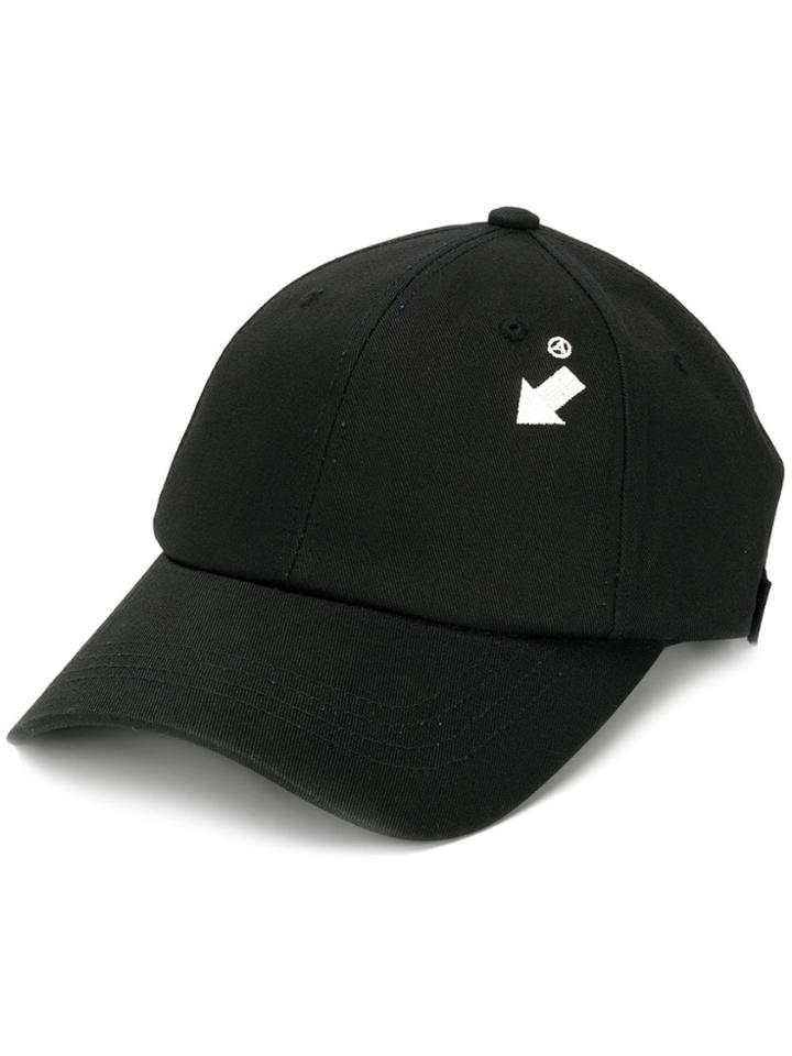 Ader Error Embroidered Baseball Cap - Black