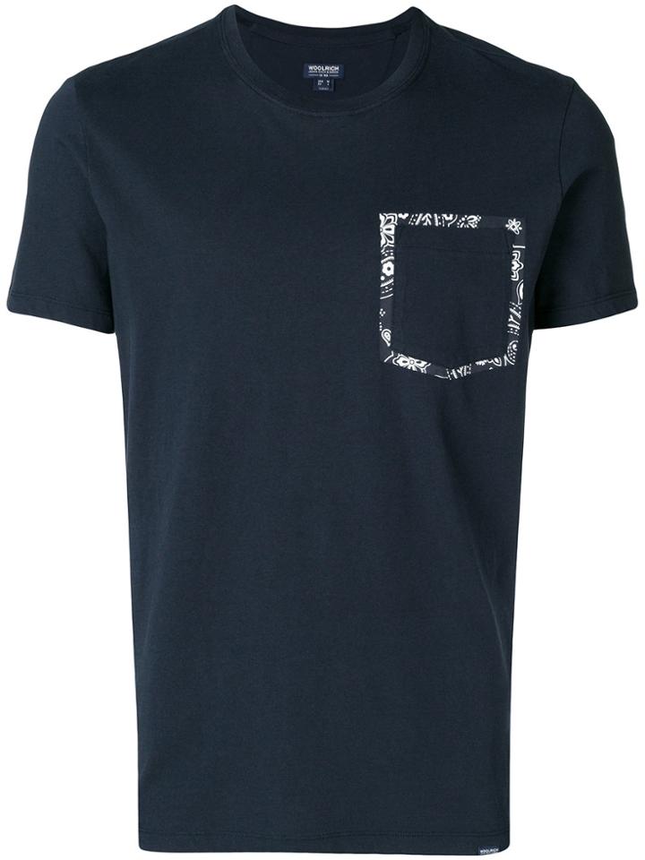 Woolrich Chest Pocket T-shirt - Blue