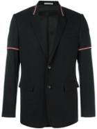 Dior Homme - Striped Trim Blazer - Men - Polyamide/cupro/virgin Wool - 50, Black, Polyamide/cupro/virgin Wool