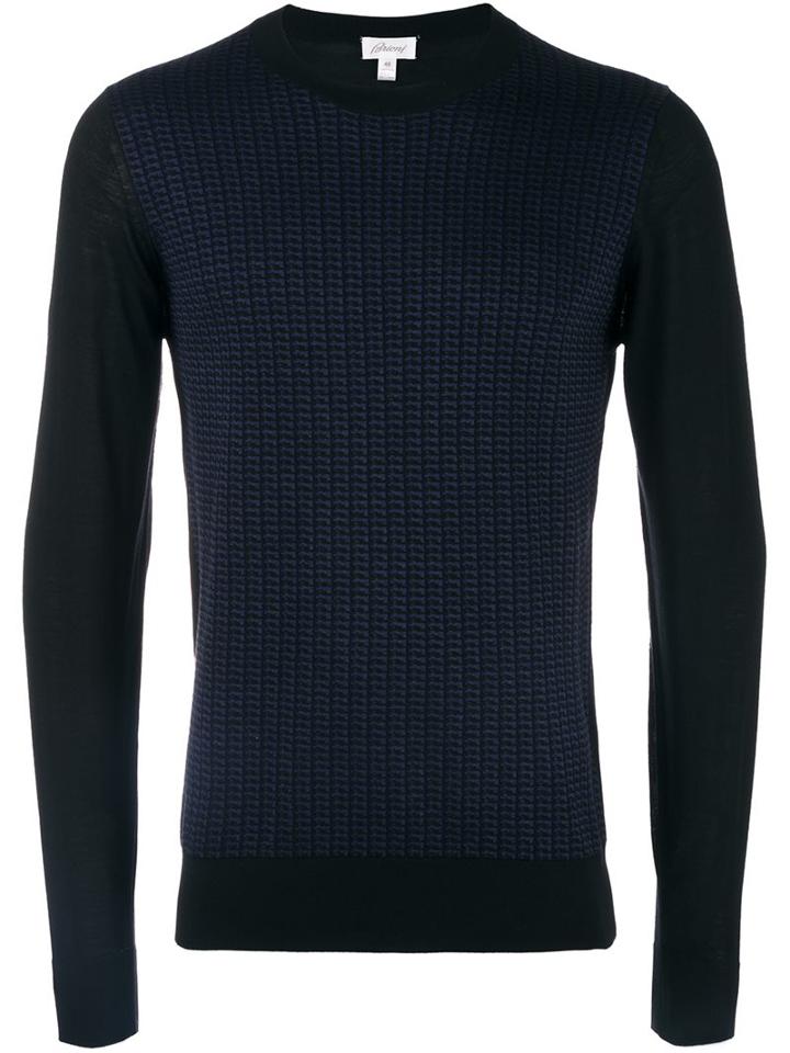 Brioni Grid Pattern Jumper