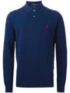 Polo Ralph Lauren Custom Fit Longsleeved Polo Shirt - Blue