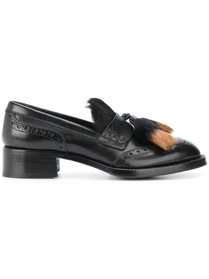 Prada Fur Detail Loafers - Unavailable