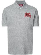 Mostly Heard Rarely Seen 8-bit Pixel Polo Shirt - Grey