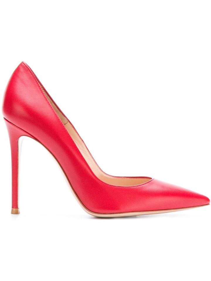 Gianvito Rossi 105 Stiletto Pumps - Red