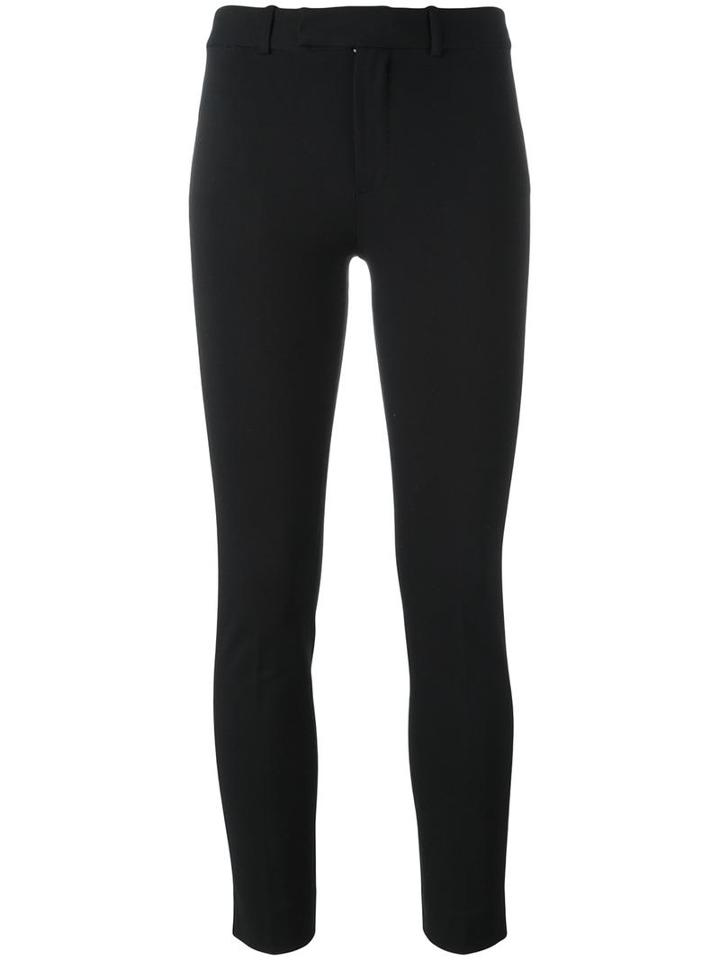 Polo Ralph Lauren Cropped Trousers, Women's, Size: 6, Black, Nylon/spandex/elastane/viscose