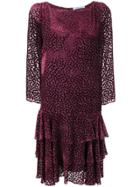 Blumarine Dotted Party Dress - Purple