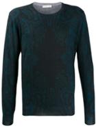 Etro Faded Paisley Print Sweatshirt - Blue