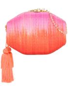 Rafe Interwoven Clutch Bag - Yellow & Orange