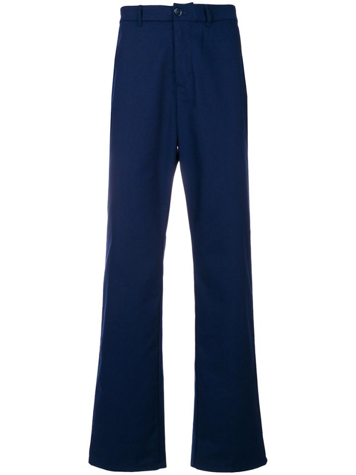 Napa By Martine Rose Flat Front Classic Trousers - Blue