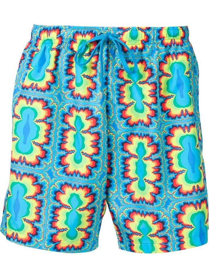 Jeremy Scott Psychedelic Print Swim Shorts