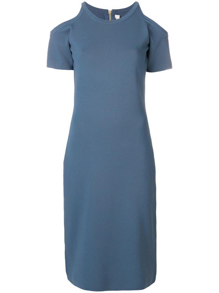 Michael Michael Kors Cut-out Shoulder Dress - Blue