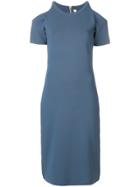 Michael Michael Kors Cut-out Shoulder Dress - Blue