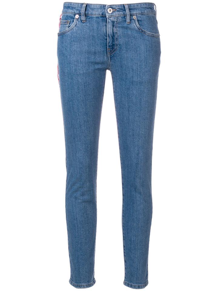Miu Miu Cropped Skinny Jeans - Blue