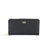 Kate Spade Logo Zip Around Wallet - Black