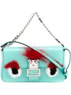 Fendi Micro Baguette Crossbody Bag - Green