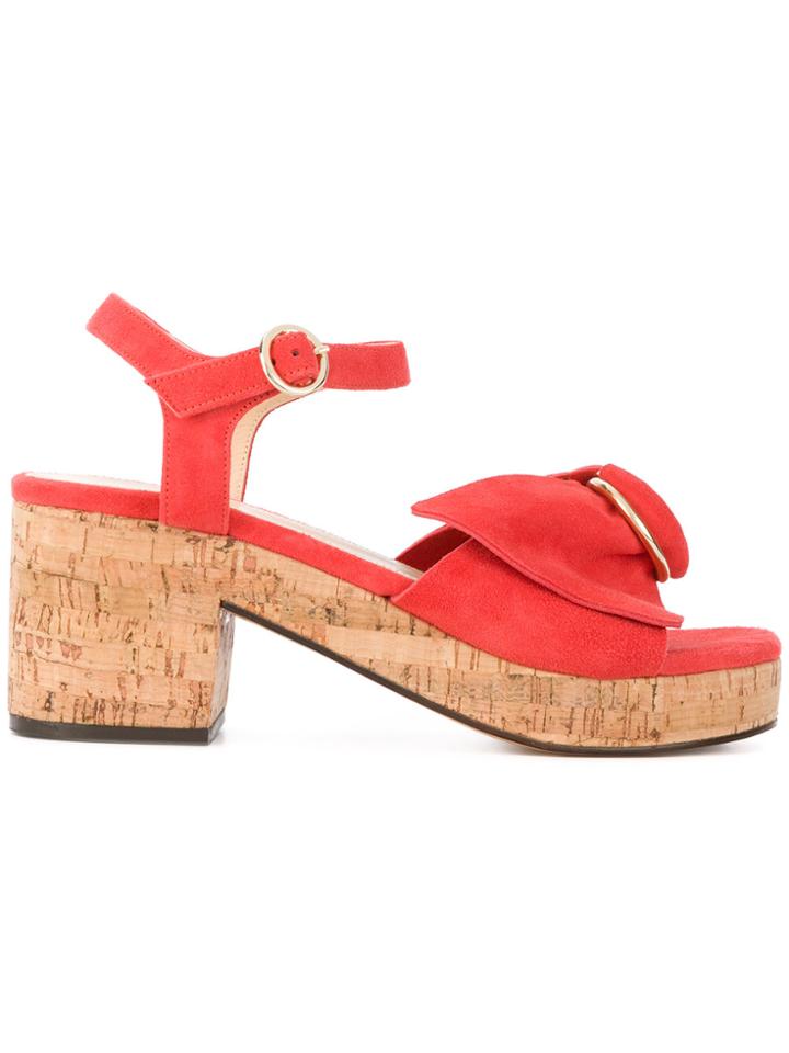 Tila March Brass Ring Platform Deia Sandals - Pink & Purple