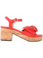 Tila March Brass Ring Platform Deia Sandals - Pink & Purple