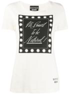 Boutique Moschino It's Smart To Be Natural T-shirt - White