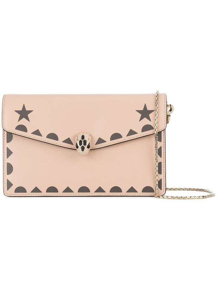 Bulgari - Serpenti Forever Clutch - Women - Calf Leather/metal - One Size, Nude/neutrals, Calf Leather/metal