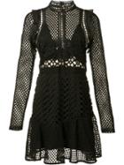 Self-portrait 'hall' Mini Dress, Women's, Size: 12, Black, Polyester