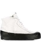 Oxs Rubber Soul Hi-top Sneakers, Men's, Size: 42, White, Leather/rubber