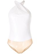 Ralph Lauren Collection V-neck Bodysuit - White