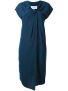 Maison Margiela Asymmetric Dress, Women's, Size: 44, Blue, Polyester