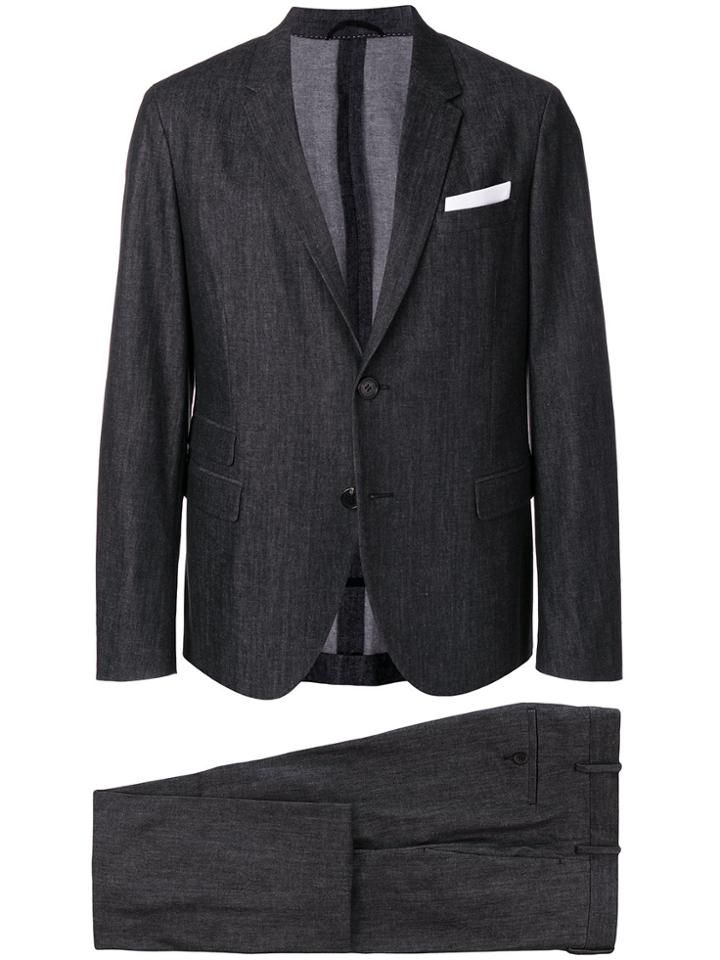 Neil Barrett Denim Two Piece Suit - Grey