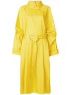 Marques'almeida Oversized Belted Dress - Yellow & Orange