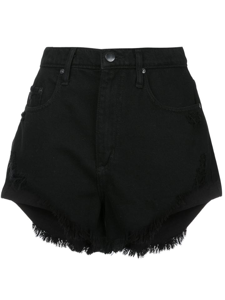 Nobody Denim Skyline Short Fray Destined - Black