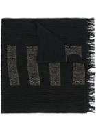 Issey Miyake - Light-weight Scarf - Men - Silk/nylon/cupro/wool - One Size, Black, Silk/nylon/cupro/wool