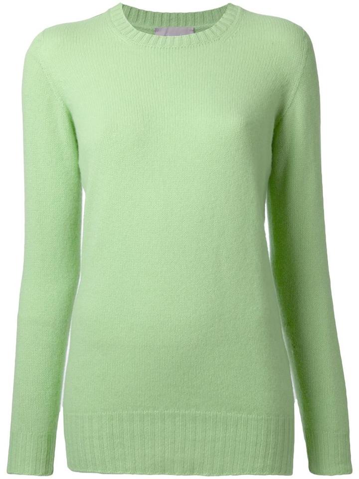 Drumohr Crew Neck Jumper, Women's, Size: 46, Green, Cashmere