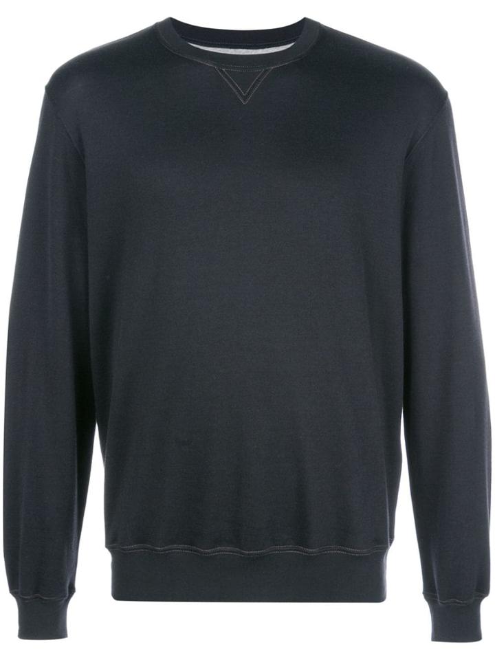 Brunello Cucinelli Crew Neck Sweatshirt - Blue