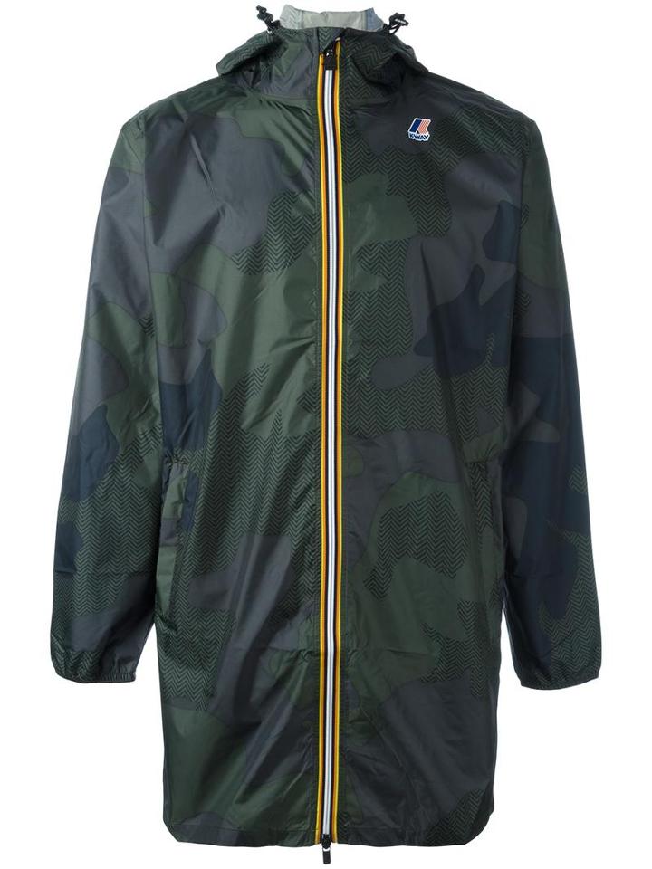 K-way 'eiffe' Jacket, Men's, Size: Large, Green, Polyester