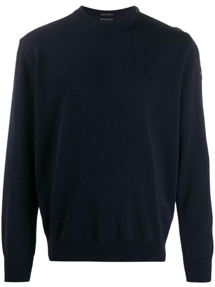 Paul & Shark Round Neck Sweater - Blue